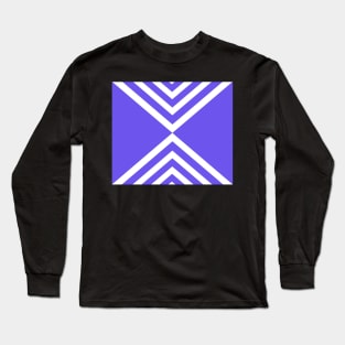 Abstract geometric pattern - blue and white. Long Sleeve T-Shirt